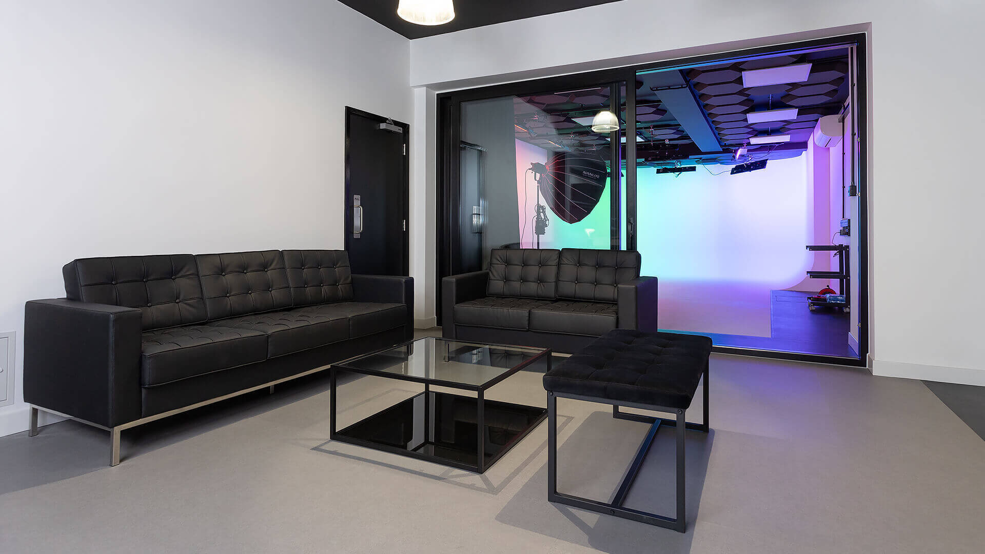 Photo of the Storm Studio cyclorama film studio, attached to Storm Agency